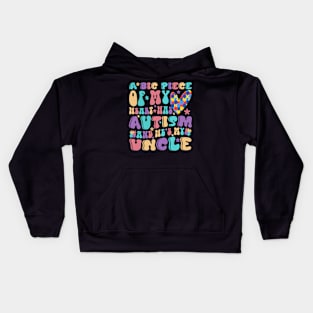 Autistic Uncle Autism Awareness Gift for Birthday, Mother's Day, Thanksgiving, Christmas Kids Hoodie